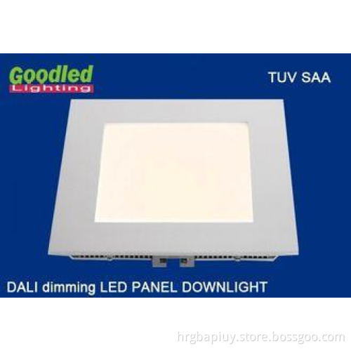 15W DALI Dimmable LED Flat Panel Lights , 1000LM Natural Wh